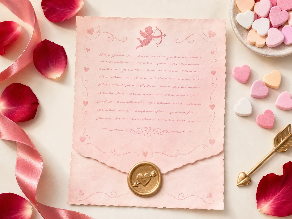 Cupid letter example preview