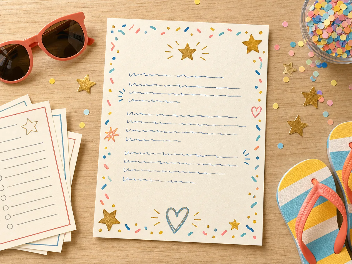 Last Day of School letter example preview