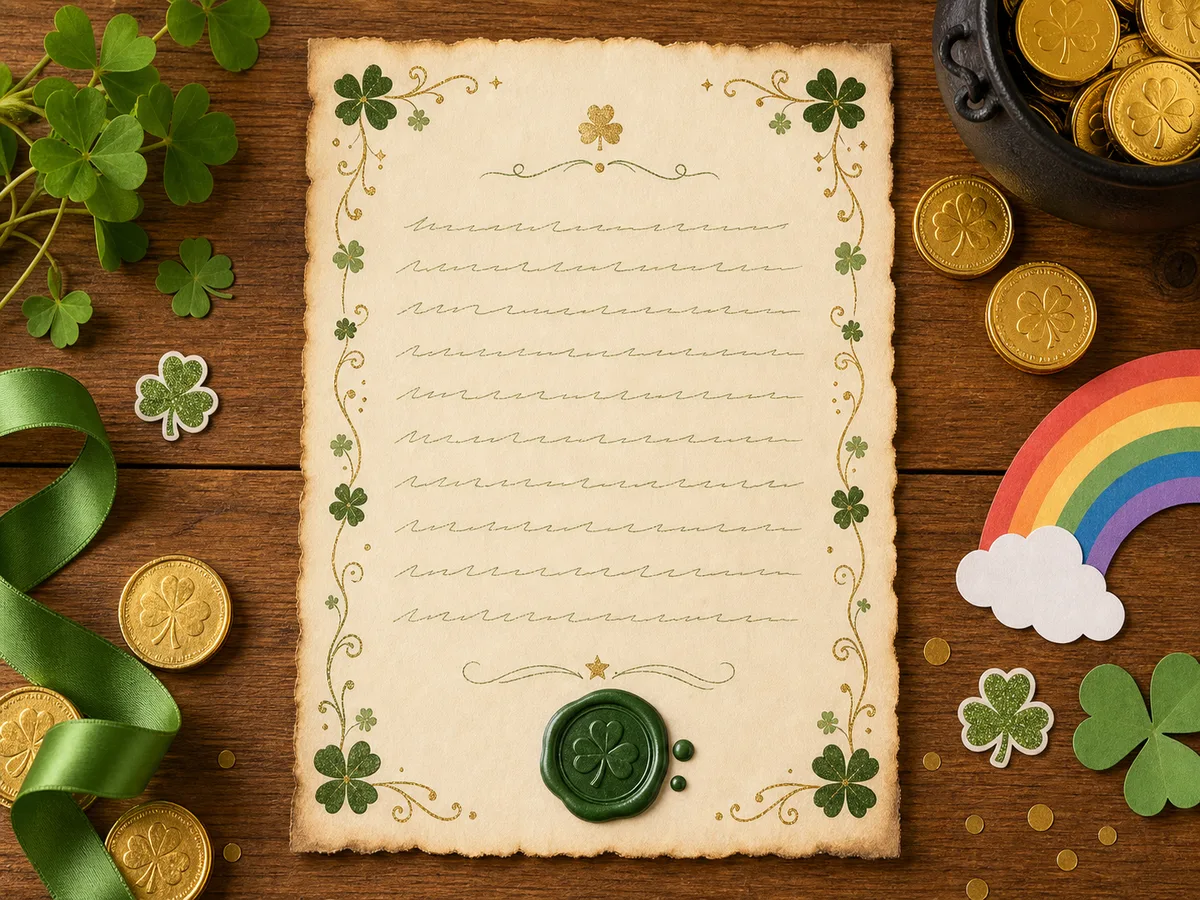Leprechaun Letter Templates preview