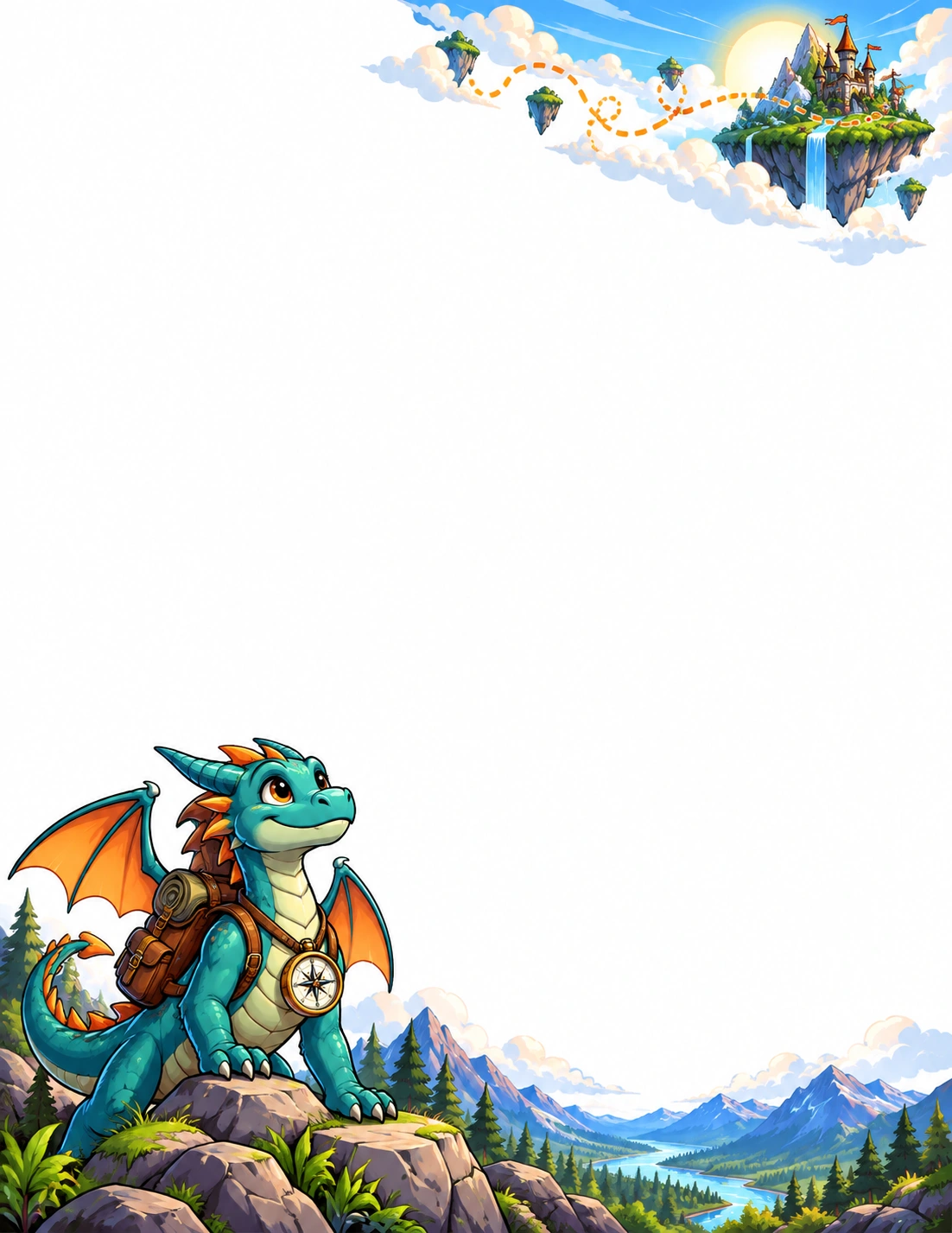 Bravery - Dragon Quest β Bravery & Big Feelings Letter template