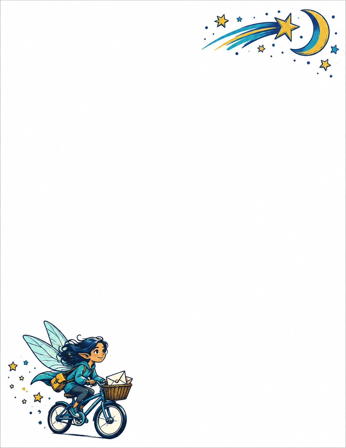 Midnight Delivery — Tooth Fairy Letter template