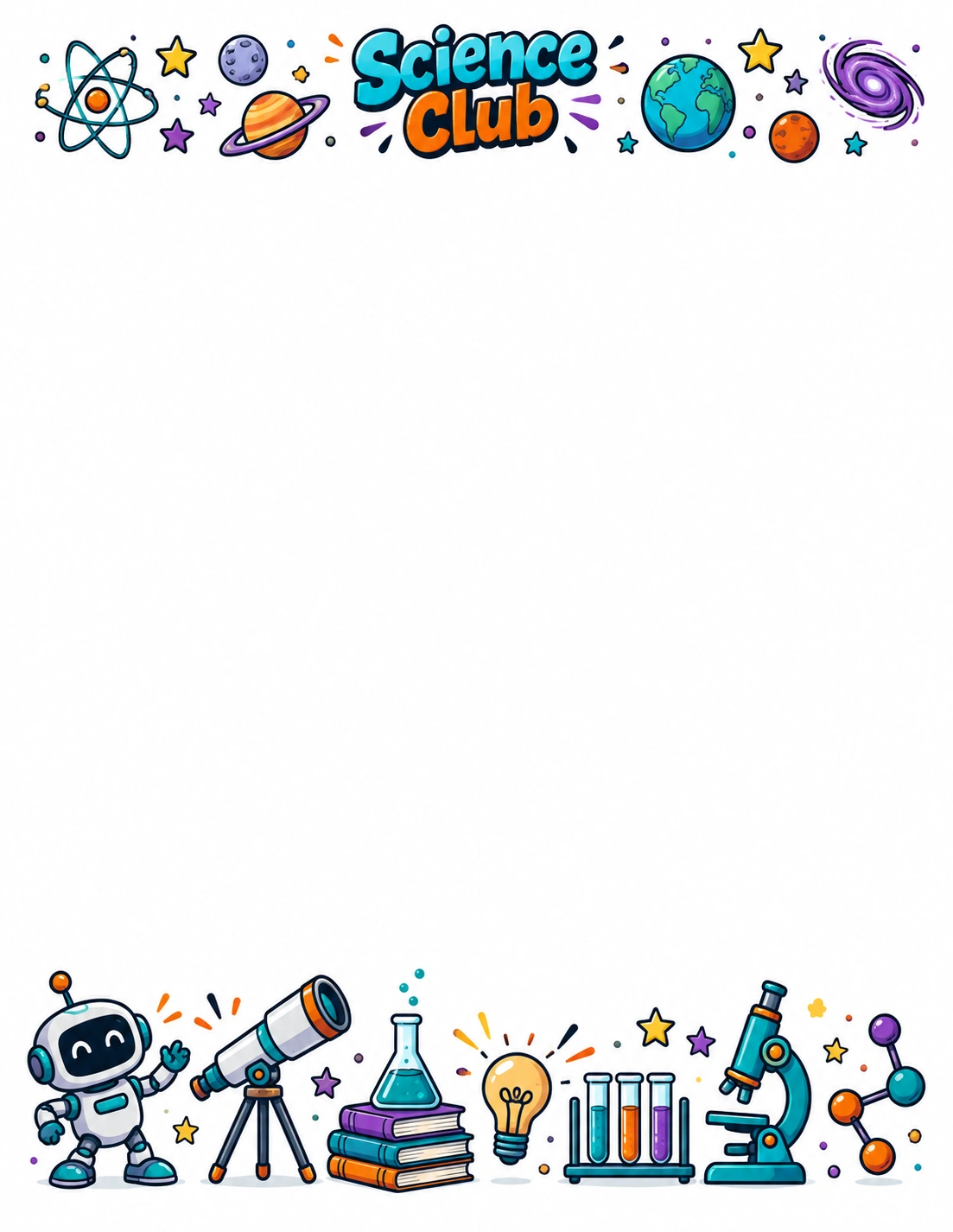Science Club — Back to School Letter template