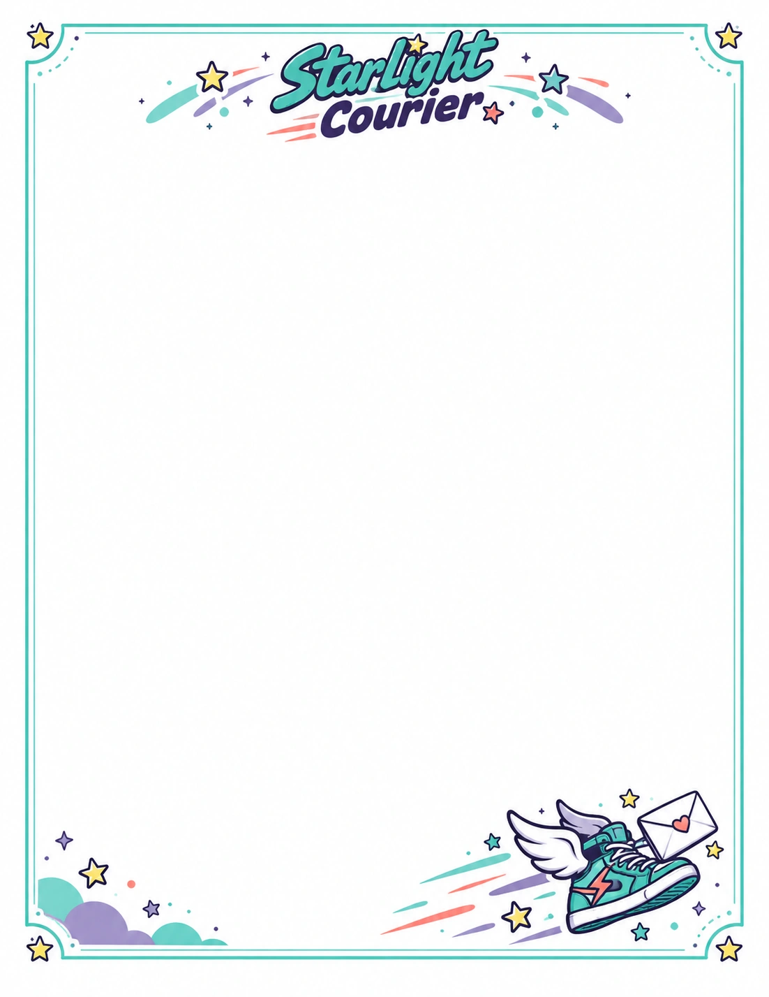 Starlight Courier — Tooth Fairy Letter template