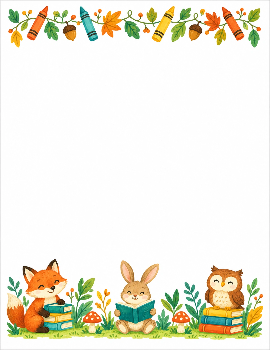 Woodland Class — Back to School Letter template