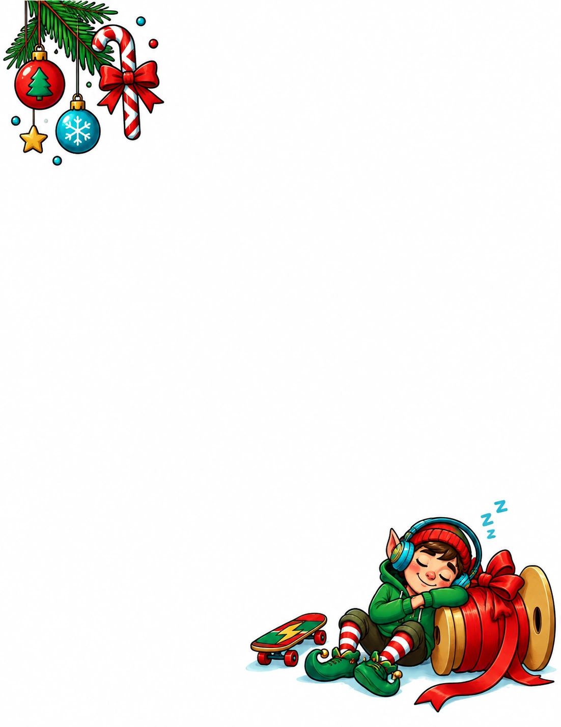 Holiday Elf - Off-Duty Elf — Elf Letter template